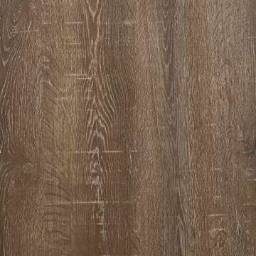 Household Essentials Jamestown Console Sofa Table Ashwood Rustic Wood Grain and Black Metal, 29.5 Inch