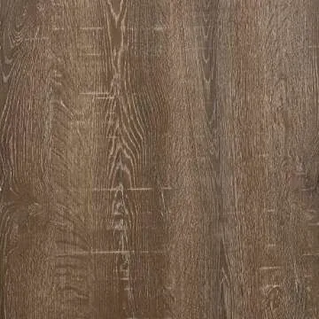 Household Essentials Jamestown Console Sofa Table Ashwood Rustic Wood Grain and Black Metal, 29.5 Inch