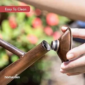 Stylish Copper Metal Watering Can for Indoor Plants