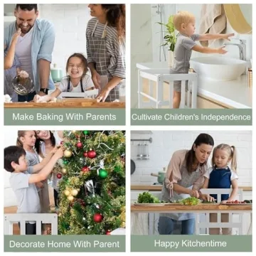 COSYLAND Kids Kitchen Step Stool for Toddlers Safety and Fun