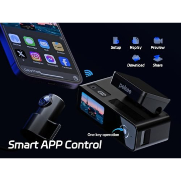 4K Dual Dash Cam with Wi-Fi, 64GB SD Card & Night Vision