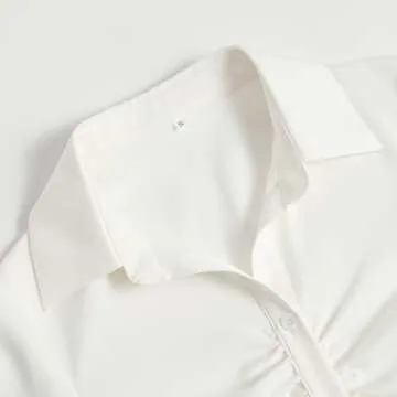 Chic Women's Long Sleeve V Neck Blouse for Stylish Comfort