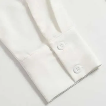 Chic Women's Long Sleeve V Neck Blouse for Stylish Comfort