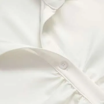 Chic Women's Long Sleeve V Neck Blouse for Stylish Comfort