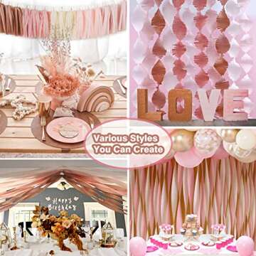 Crepe Paper Streamers: 10 Rolls 820ft for Parties