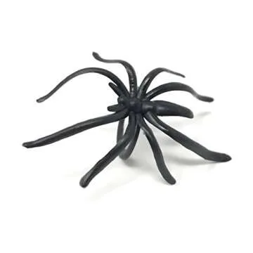 288 Bulk Halloween Spider Ring Assortment - Orange, Purple, Black, and Glow-in-the-Dark Creepy Crawly Party Favors, Treats, and Cupcake Toppers