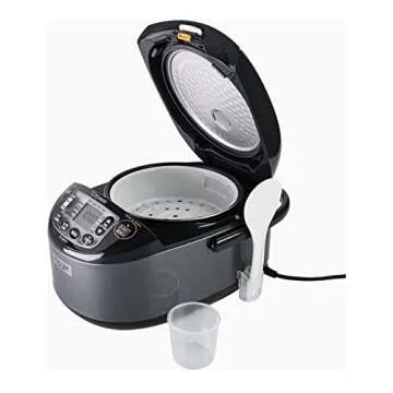 Zojirushi NL-GAC10BM 5.5 Cup Uncooked Umami Micom Rice Cooker and Warmer (Metallic Black)