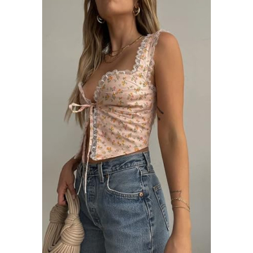 Stylish Women Lace Crop Top Slim Fit Streetwear