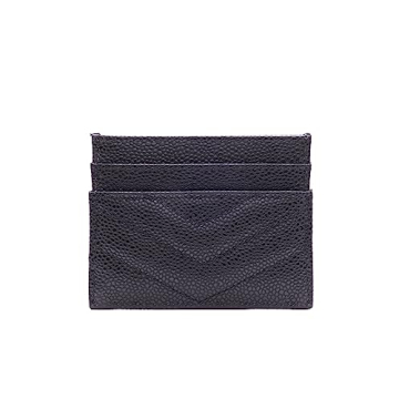 Slim Vegan Leather Card Holder Wallet for Women