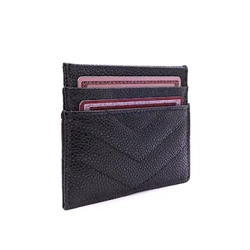 Slim Vegan Leather Card Holder Wallet for Women