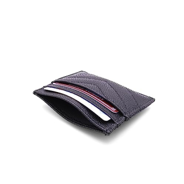 Slim Vegan Leather Card Holder Wallet for Women