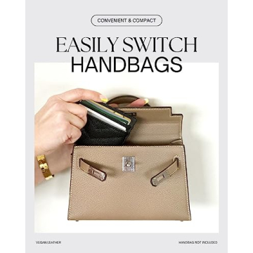 Slim Vegan Leather Card Holder Wallet for Women