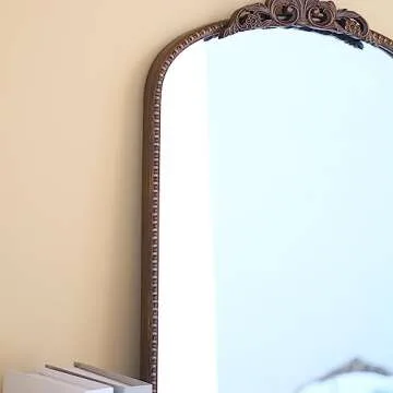 Micasso 31" x 19" Arch Decorative Mirror with Metal Frame