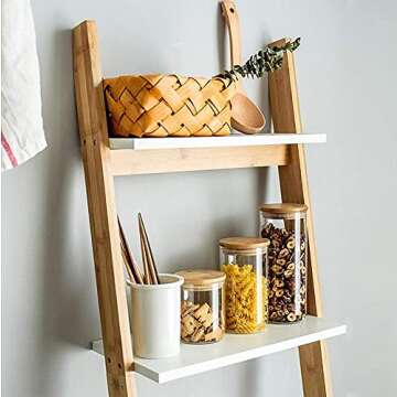 Dearwell 32oz Glass Food Storage Jars with Bamboo Lids