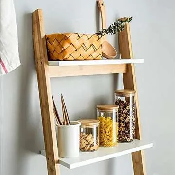 Dearwell 32oz Glass Food Storage Jars with Bamboo Lids