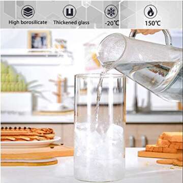 Dearwell 32oz Glass Food Storage Jars with Bamboo Lids