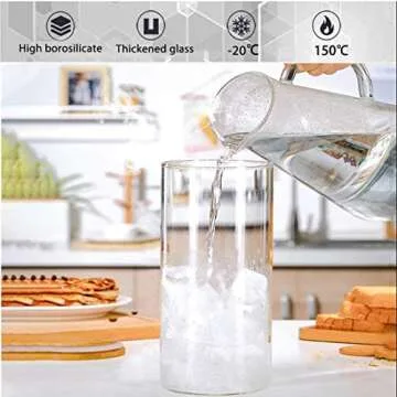 Dearwell 32oz Glass Food Storage Jars with Bamboo Lids