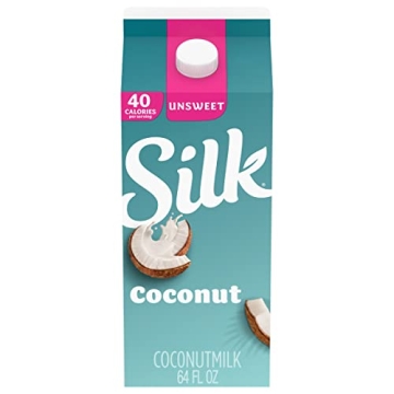 Silk Coconut Milk, Unsweet, Dairy Free, Gluten Free, Delicious Vegan Milk with 50% More Calcium than...