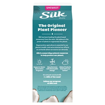 Silk Unsweet Coconutmilk - Plant-Based, Creamy and Delicious