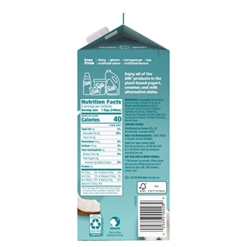 Silk Unsweet Coconutmilk - Plant-Based, Creamy and Delicious