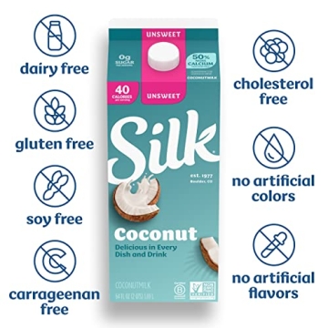 Silk Unsweet Coconutmilk - Plant-Based, Creamy and Delicious
