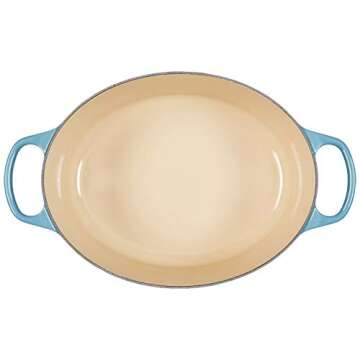 Le Creuset Signature Enameled Cast-Iron Oval French (Dutch) Oven, 6.75 Quart, Marine