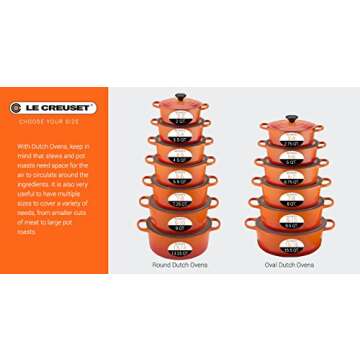 Le Creuset Signature Enameled Cast-Iron Oval French (Dutch) Oven, 6.75 Quart, Marine