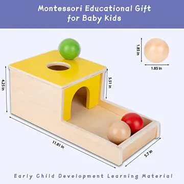 Adena Montessori 4-in-1 Wooden Toy Kit for Kids