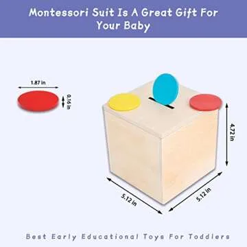 Adena Montessori 4-in-1 Wooden Toy Kit for Kids