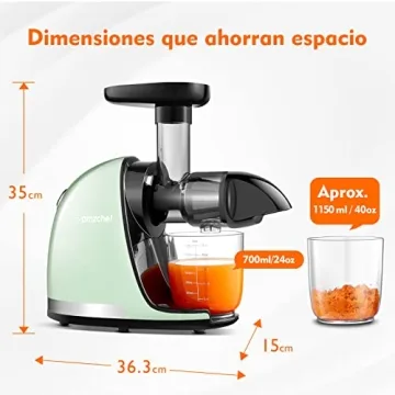 AMZCHEF Masticating Juicer for Nutritious Cold Press Juice