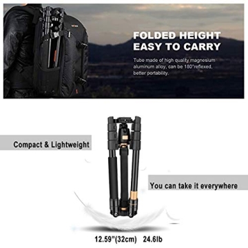 AFAITH Compact Travel Tripod for DSLR Cameras