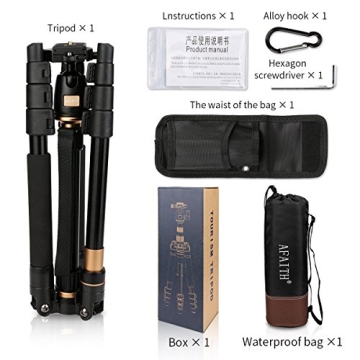 AFAITH Compact Travel Tripod for DSLR Cameras