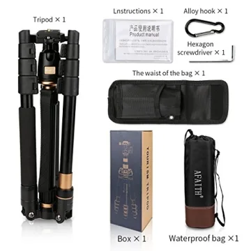 AFAITH Compact Travel Tripod for DSLR Cameras
