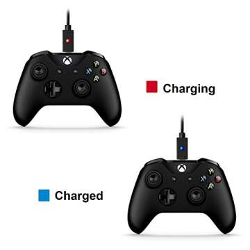 Oussirro Rechargeable Battery Pack for Xbox One Controller, 2pcs 1200mAh Ni-MH Batteries with Charger Cable & Cover for Xbox One X/Xbox One S/Xbox One Eliet Wireless Controller