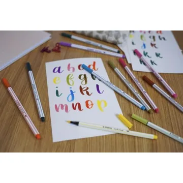 STABILO Pen 68 Brush - 19 Vibrant Colors for Creative Art