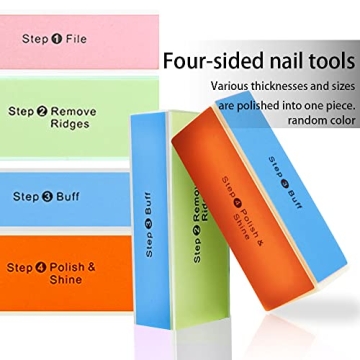 4 Way Shiny Block Nail Buffer for Salon Quality Nails