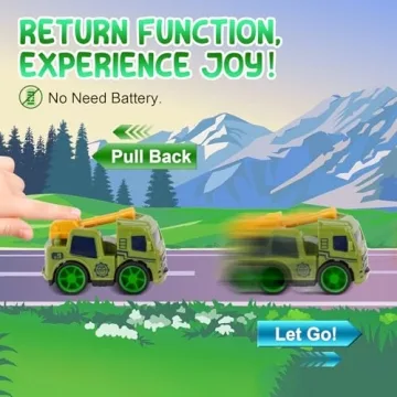 HUGERSTONE 2024 Kids Advent Calendar with Pull Back Cars