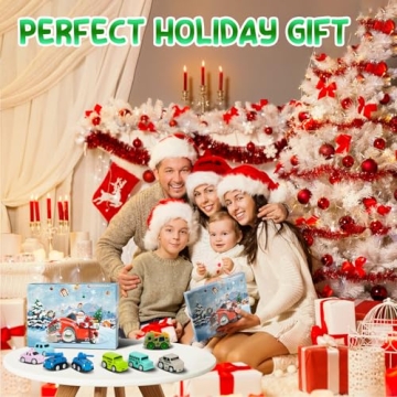 HUGERSTONE 2024 Kids Advent Calendar with Pull Back Cars