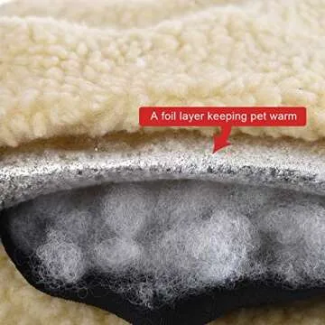 Amazon Basics Self-Warming Pet Bed for Cats and Dogs