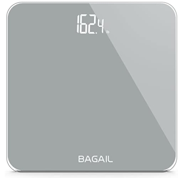 BAGAIL Bathroom Scale - Ultra Slim Digital Weighing Scale with High Precision Sensors and Tempered G...