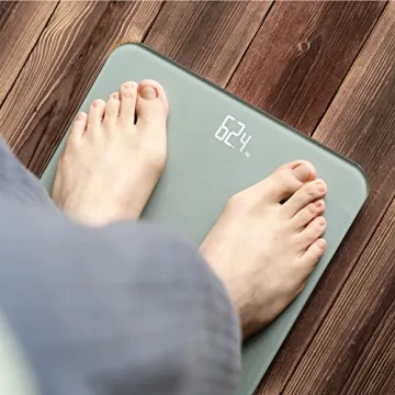 BAGAIL Bathroom Scale with LCD Display and 15-Year Guarantee