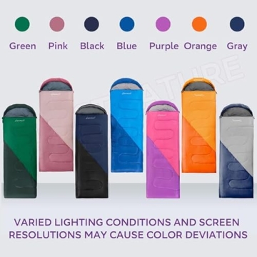 Clostnature Lightweight Sleeping Bag for Kids and Adults