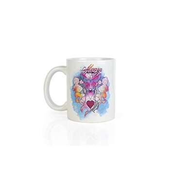 Harry Potter Always Coffee Mug, 11oz - Colorful Doe Patronus Design - Book & Movie Valentines Day Gi...