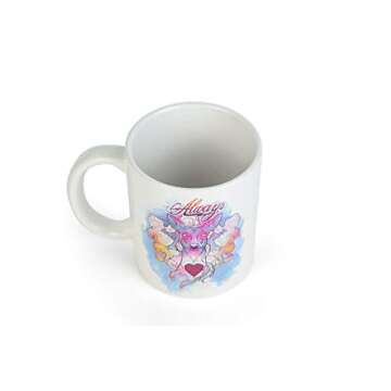 Harry Potter Always Coffee Mug, 11oz - Colorful Doe Patronus Design - Book & Movie Valentines Day Gift for Kids, Teens, Adults - Ceramic