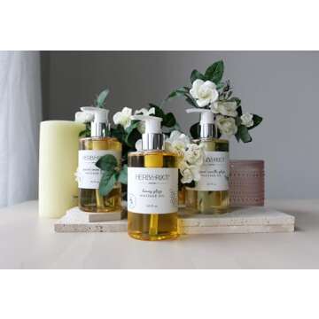 Edible Massage Oil Gift Set for Couples | Herb & Root