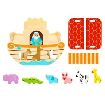 Woody Treasures Noah's Ark Toy for Children - Educational Fun