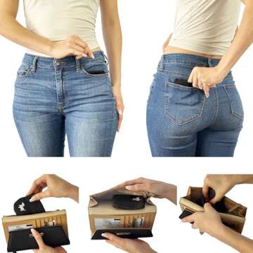 Swaggly Pocket Sized Dog Treat Pouch - Treat Pouches for Pet Training - Extra Small Dog Treat Pouch with Magnetic Closure - Dog Walking Treat Bag For Dog Training - Black with Gray Interior