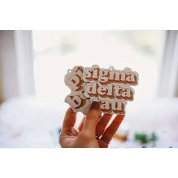 Sorority Shop PM Retro Air Freshener - Phi Mu Bubblegum Scented Air Freshener – Sorority Retro Design Air Freshener for Car or Dorm– Sorority Gift, Charm Paraphernalia