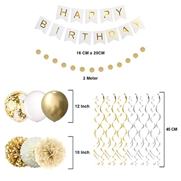 Elegant Gold Birthday Party Decorations for All Ages