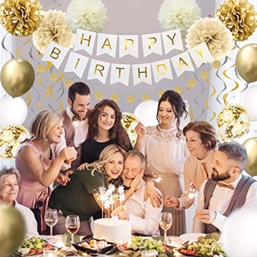 Elegant Gold Birthday Party Decorations for All Ages